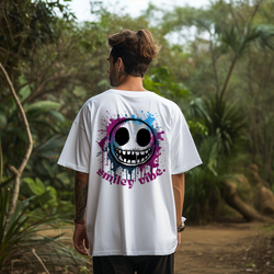 Splash Smiley Vibe Cotton Tee