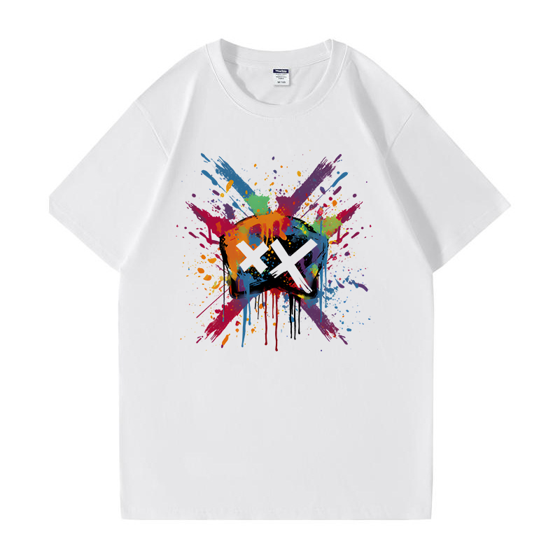 Splash Smiley Vibe Cotton Tee