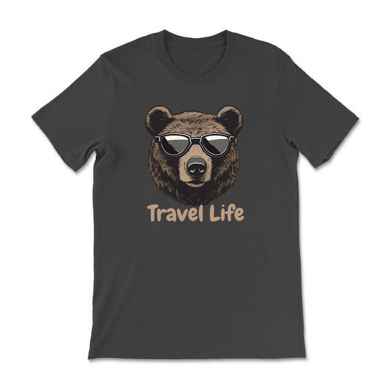 A Bear’s Travel Life Cotton Tee