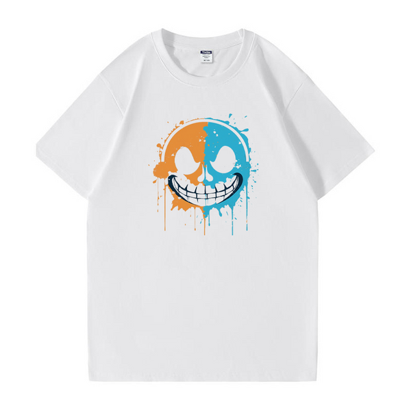 Splash Smiley Vibe Cotton Tee