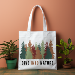 Dive Into Nature Canvas Bag