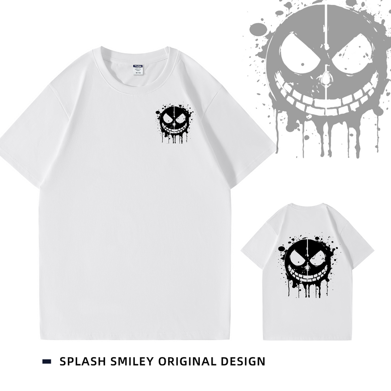 Splash Smiley Vibe Cotton Tee