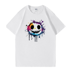 Splash Smiley Vibe Cotton Tee