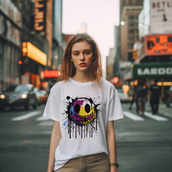 Splash Smiley Vibe Cotton Tee