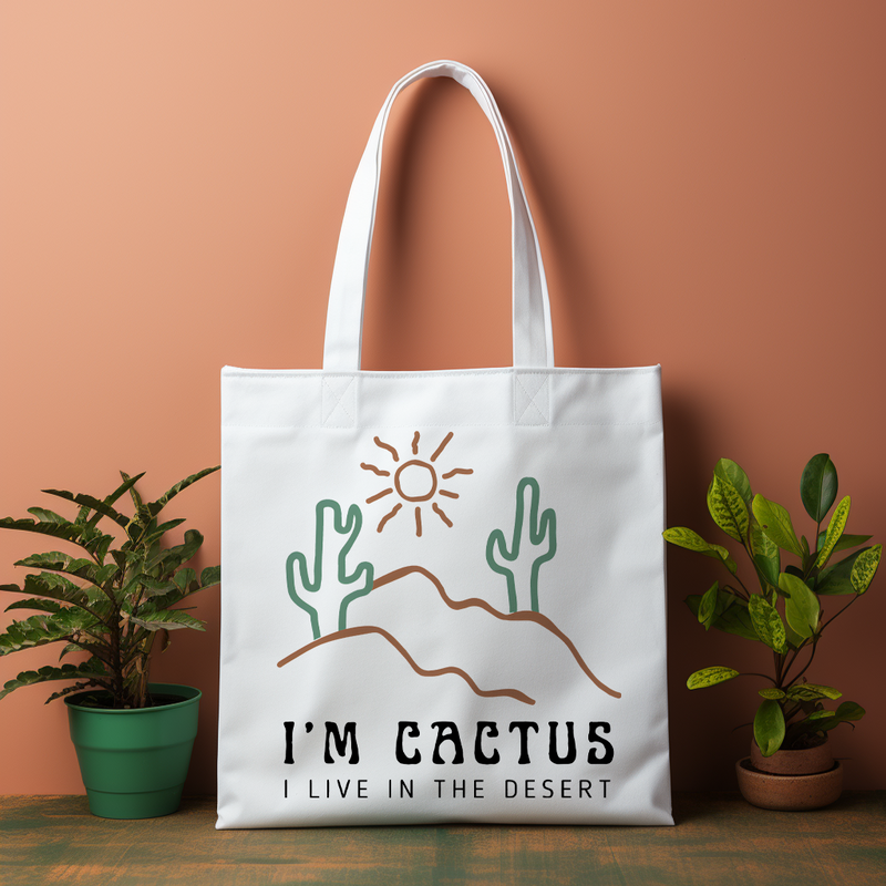 I‘m Cactus Canvas Bag