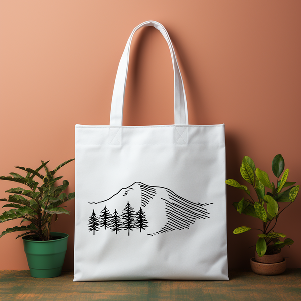 Mountain Views Canvas Bag