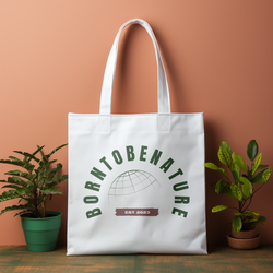 Born To Be Nature Canvas Bag