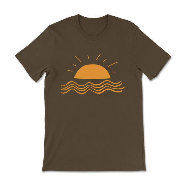 Beach Sunset Cotton Tee