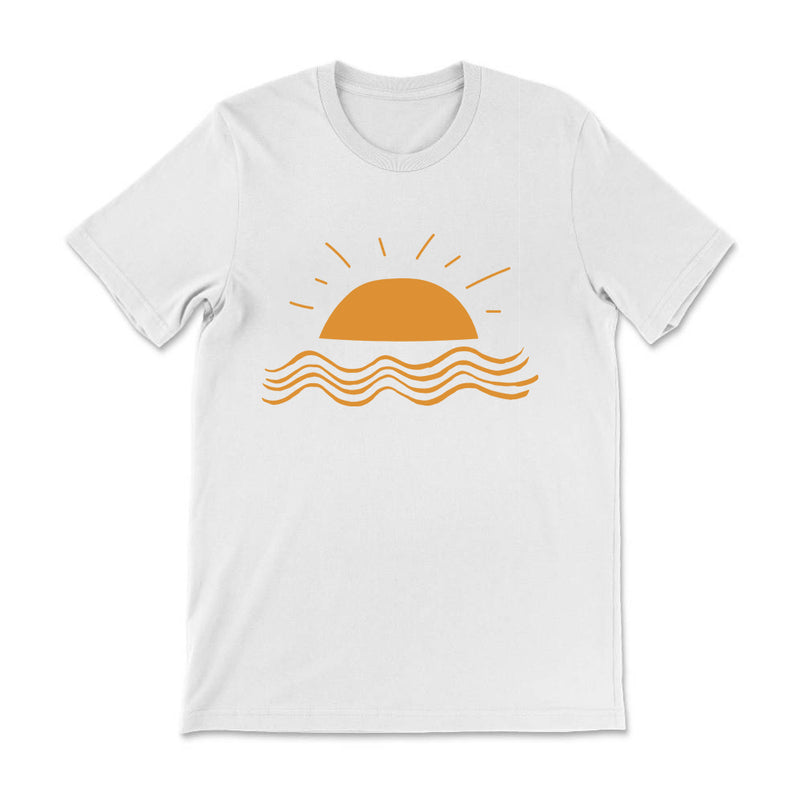 Beach Sunset Cotton Tee