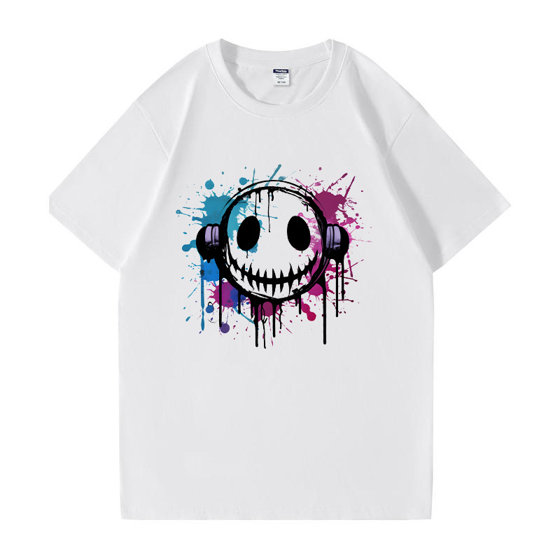 Smiley Music Vibe Cotton Tee