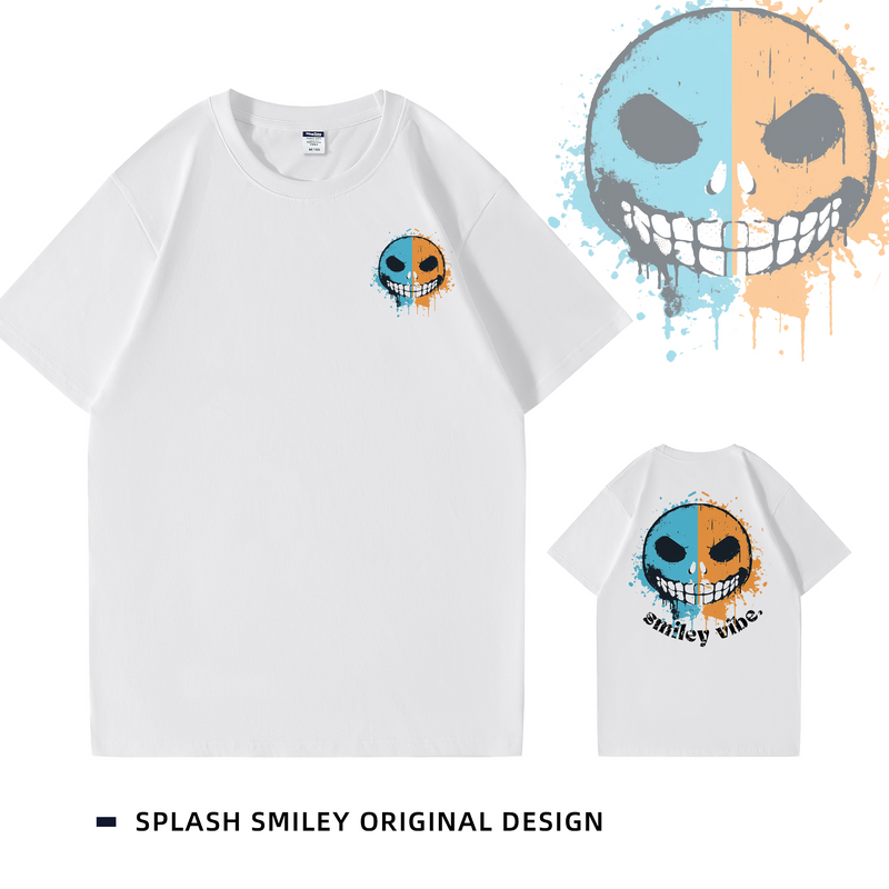 Splash Smiley Vibe Cotton Tee