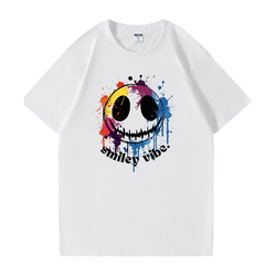 Splash Smiley Vibe Cotton Tee