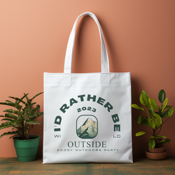 I’d Rather Be Outside Canvas Bag