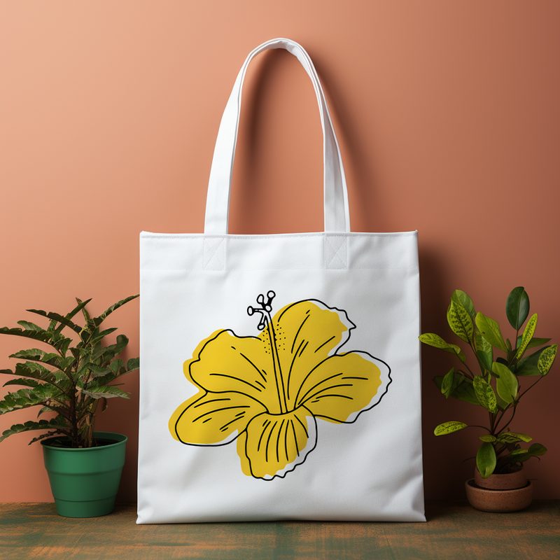 Wild Flower Canvas Bag