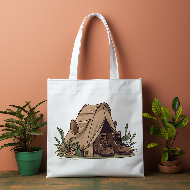 Camping Life Canvas Bag