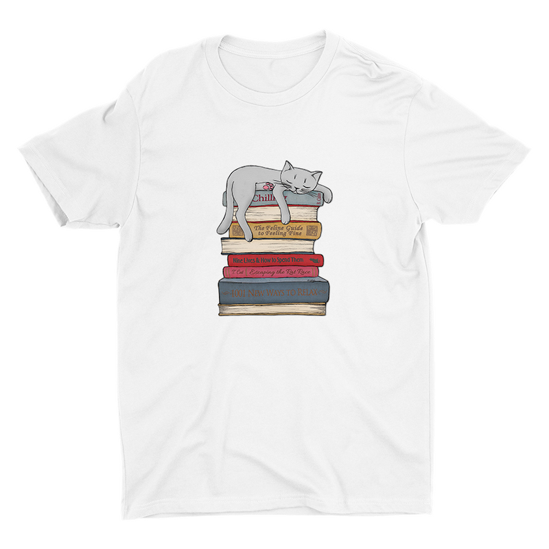 A SLEEPING CAT Cotton Tee