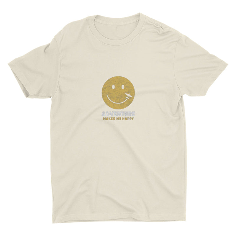 Adventure Makes Me Happy  Cotton Tee