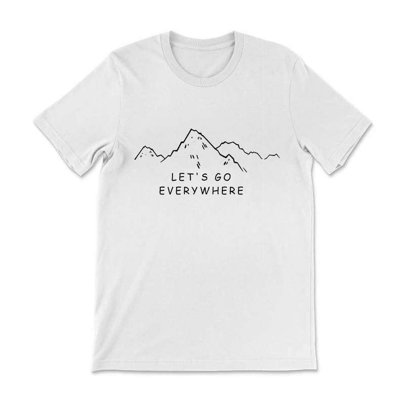 Let's Go Everywhere Cotton Tee