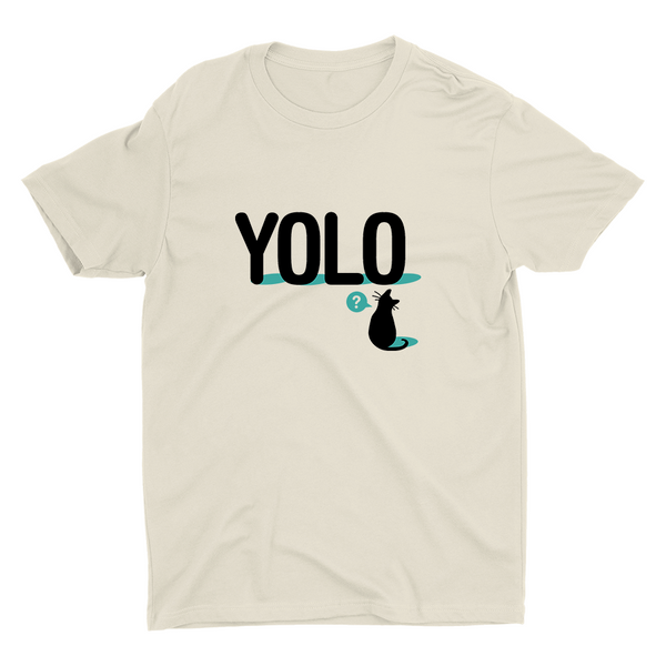 A Cat With YOLO Cotton Tee