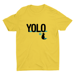 A Cat With YOLO Cotton Tee