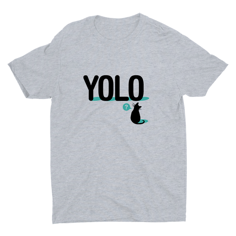 A Cat With YOLO Cotton Tee