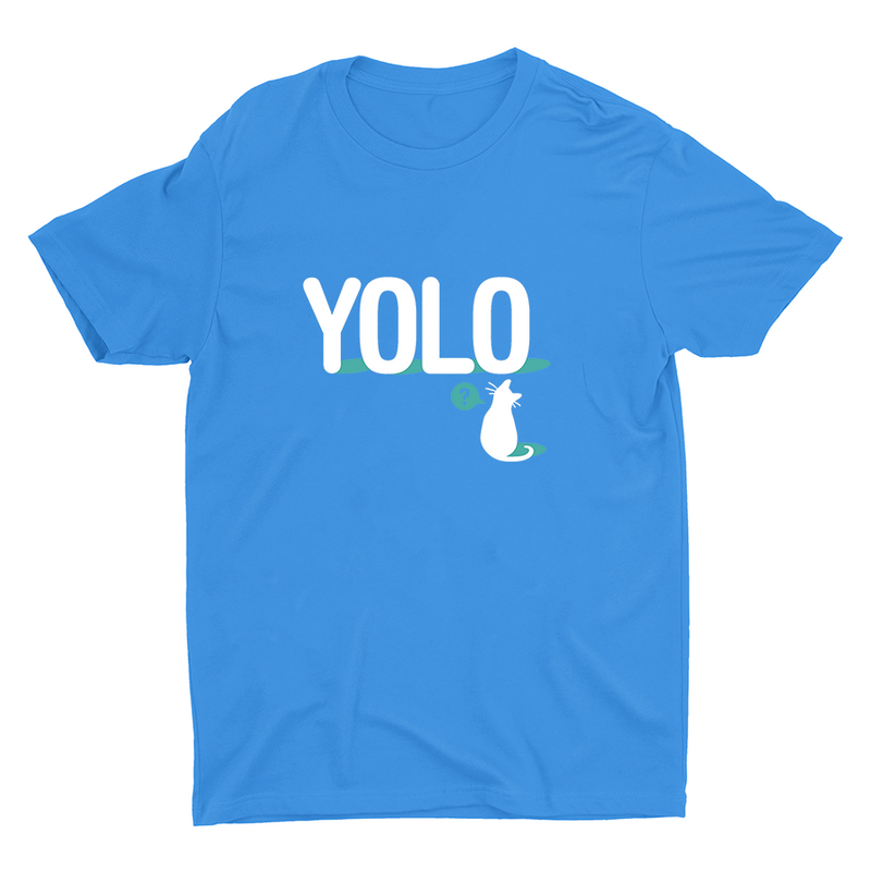 A Cat With YOLO Cotton Tee