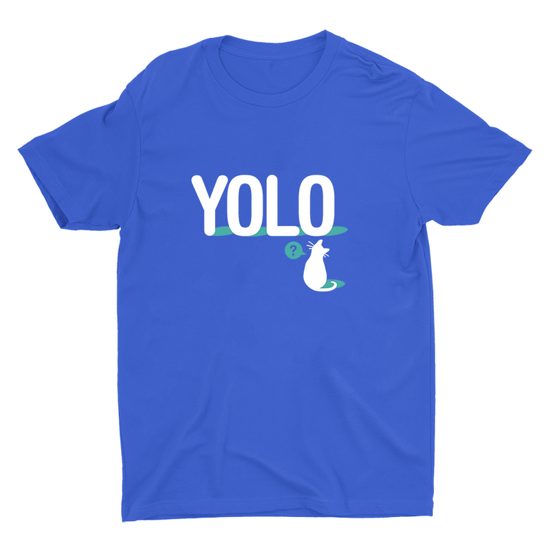 A Cat With YOLO Cotton Tee