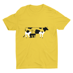 A Cow-Shaped Bottle? Cotton Tee