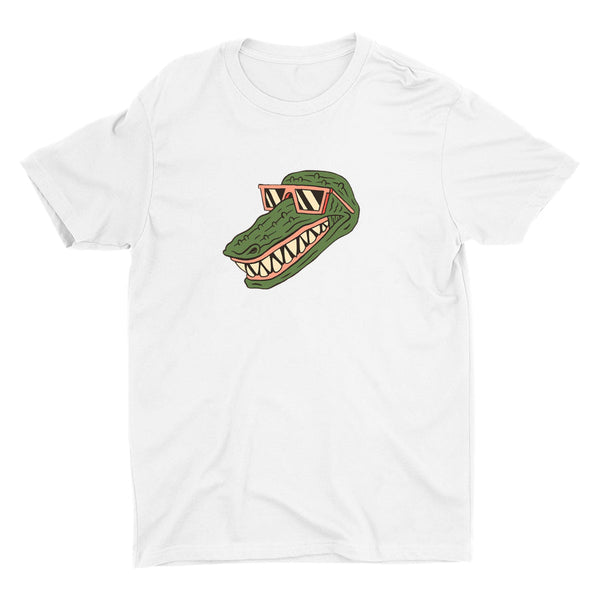 A Crocodile With Sunglasses Cotton Tee