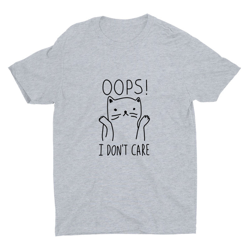 "Oops, I Don't Care" Cotton Tee