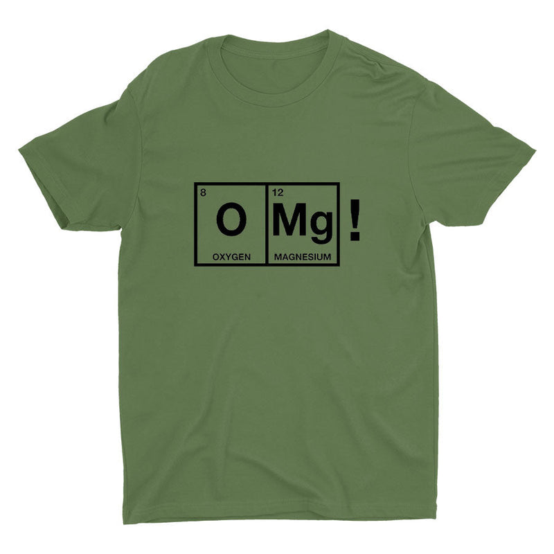 "O MG" Funny Print Cotton Tee