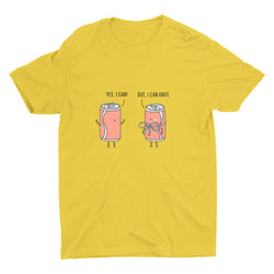 "YES, I CAN" "BUT, I CAN KNOT" Cotton Tee